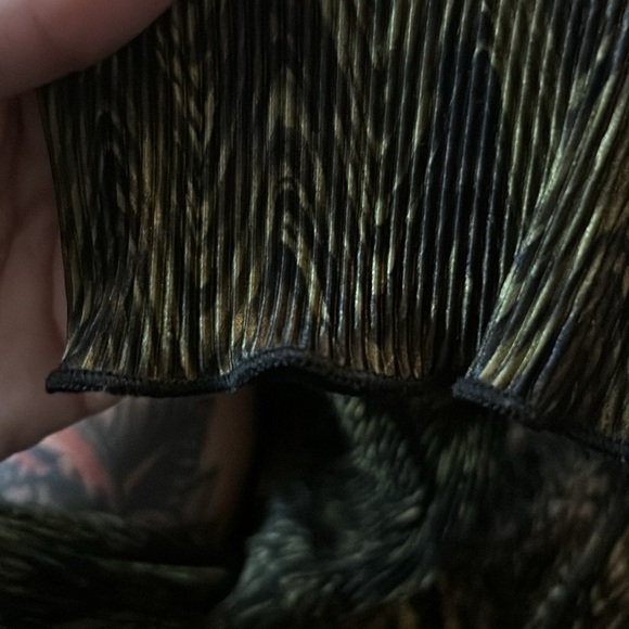 Vintage 90s Midi Dress Plisse - Picture 5 of 5